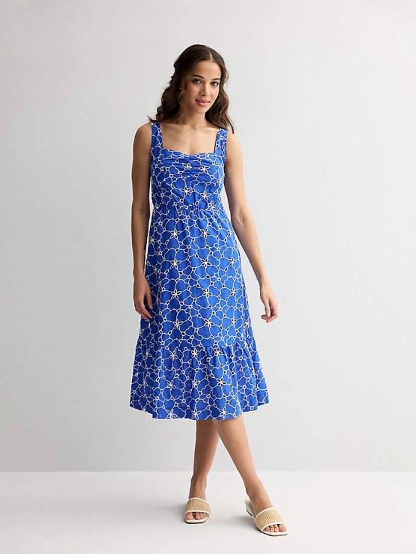 Newdraper James Embroidered Midi Dress